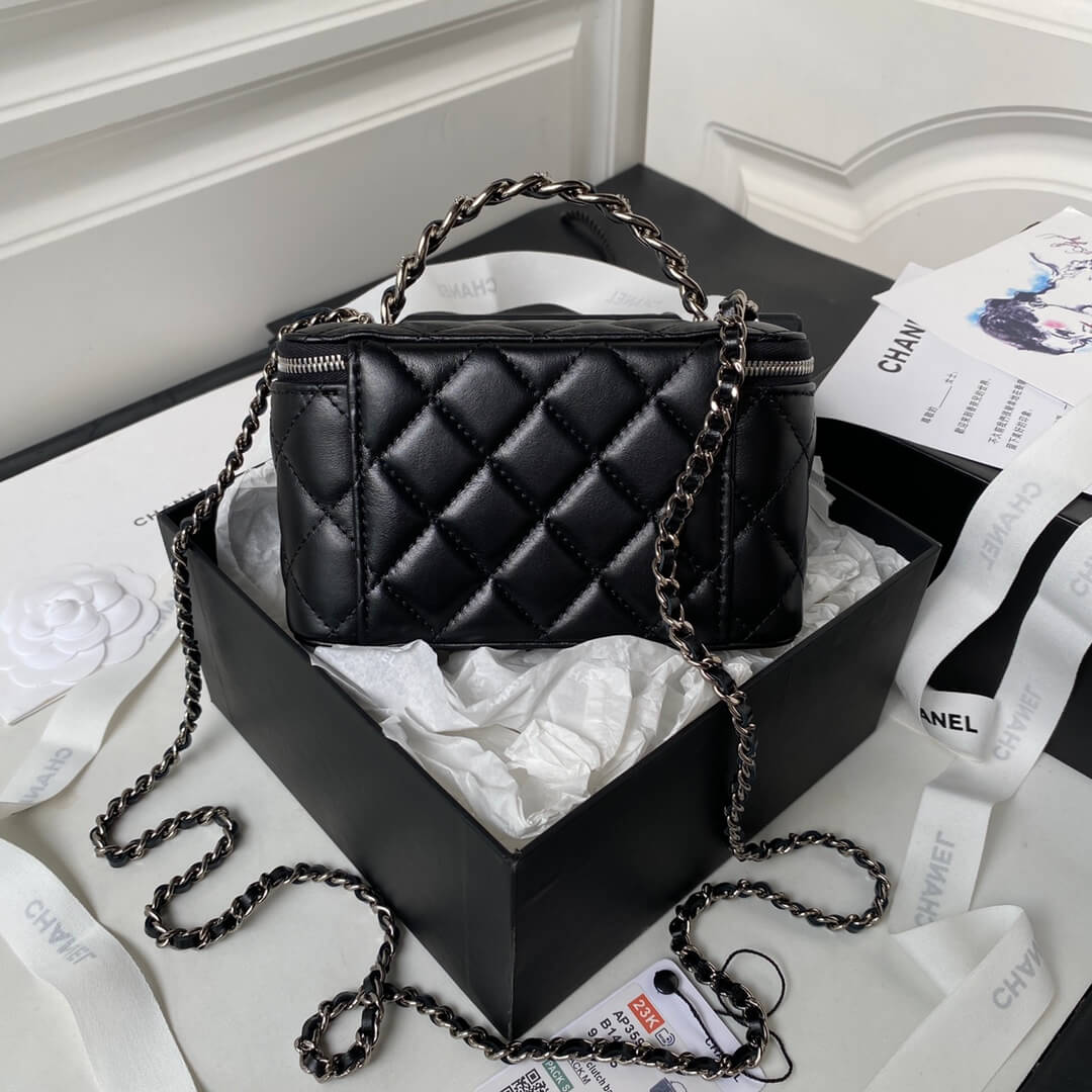Chanel 22C Black Caviar Vanity Bag - Image 5