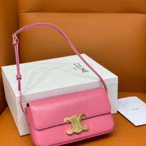 Celine Pink Triomphe Shoulder Bag