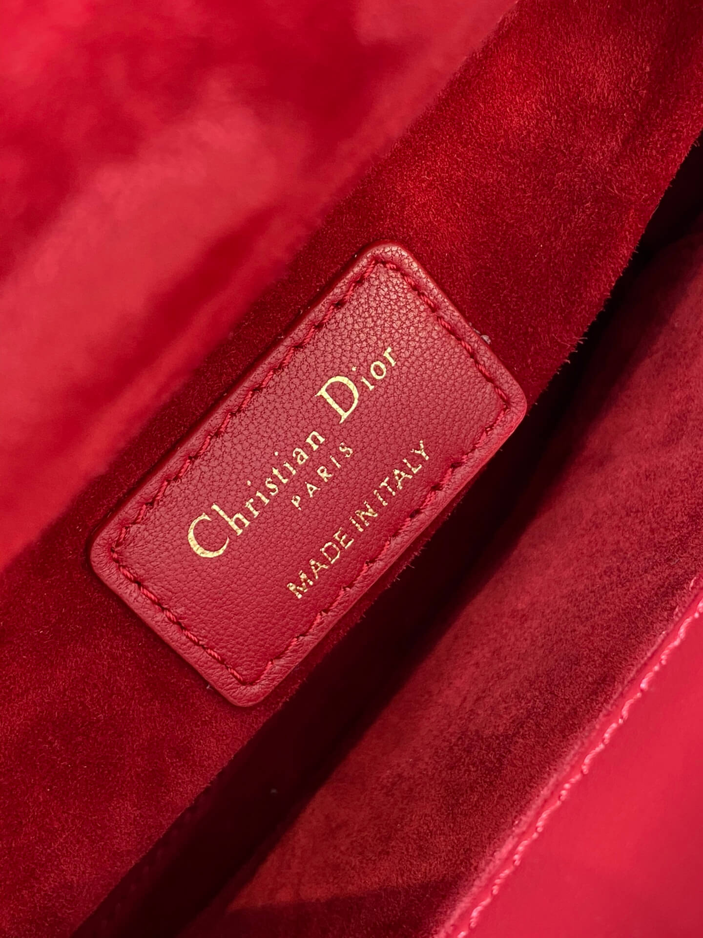 Lady Dior Bag Red - Image 4