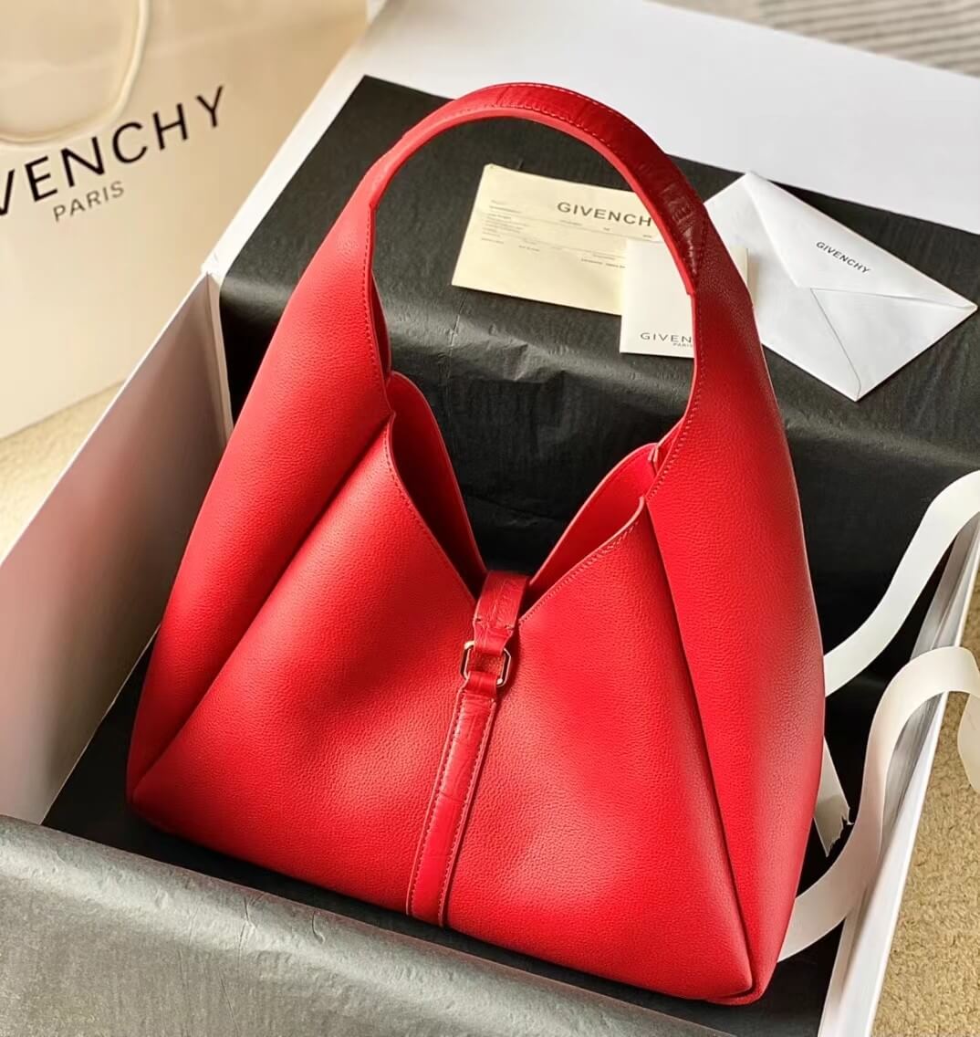 Givenchy G-Hobo Medium Shoulder Bag Red - Image 5