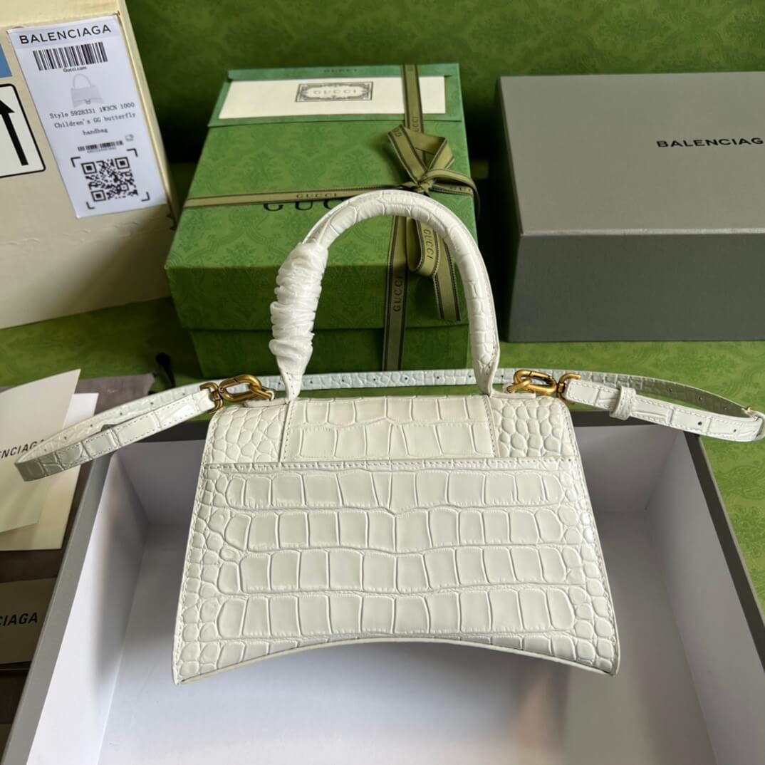 Balenciaga Hacker Hourglass White Bag - Image 3