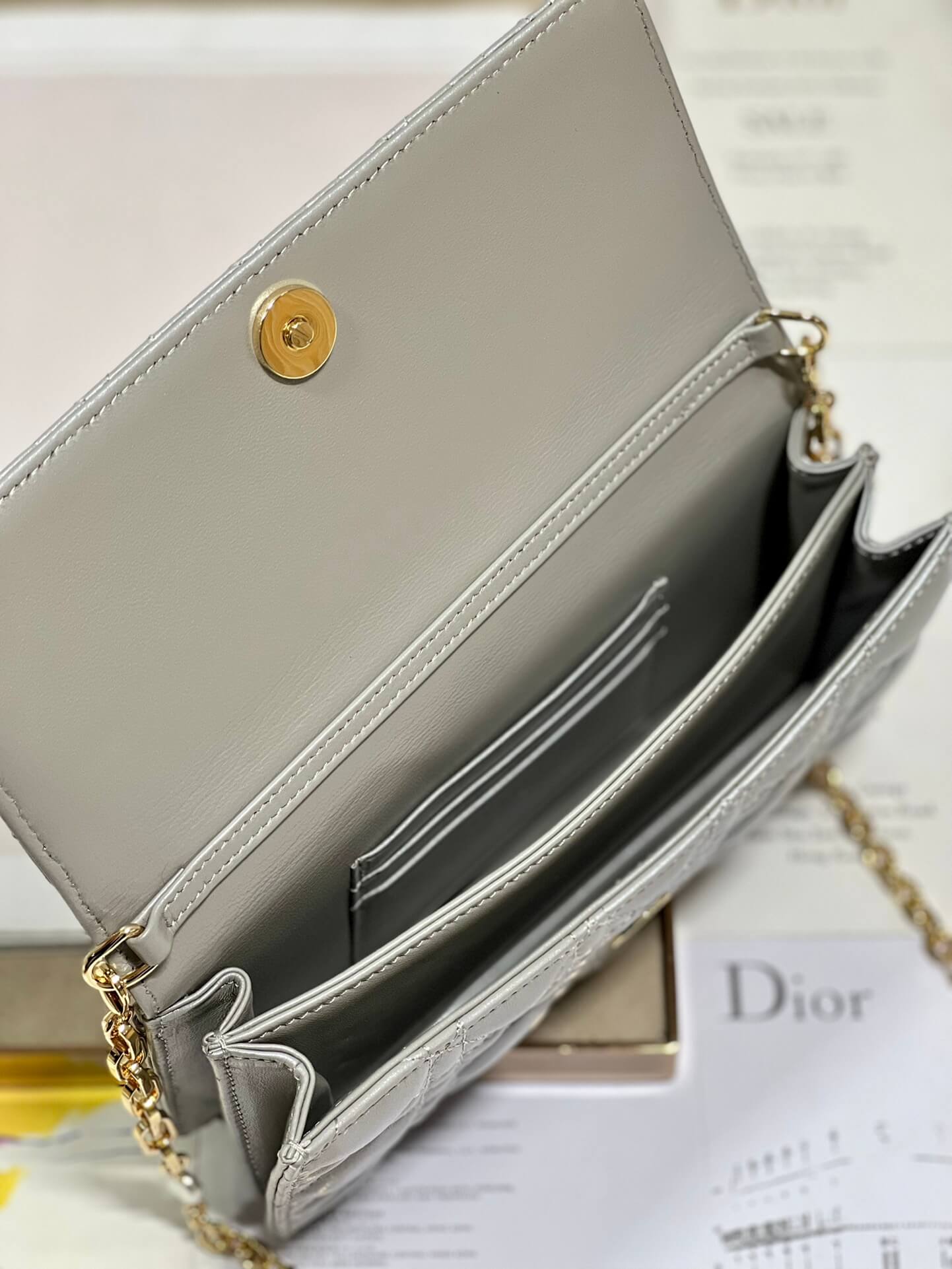 Miss Dior Top Handle Bag Grey - Image 5