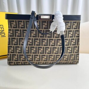Fendi Women’s X-tote Bag In Canvas With Thread-embroidered Ff Monogram