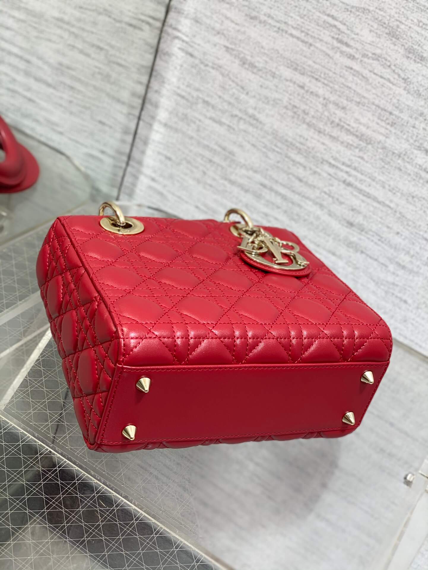 Lady Dior Bag Red - Image 3