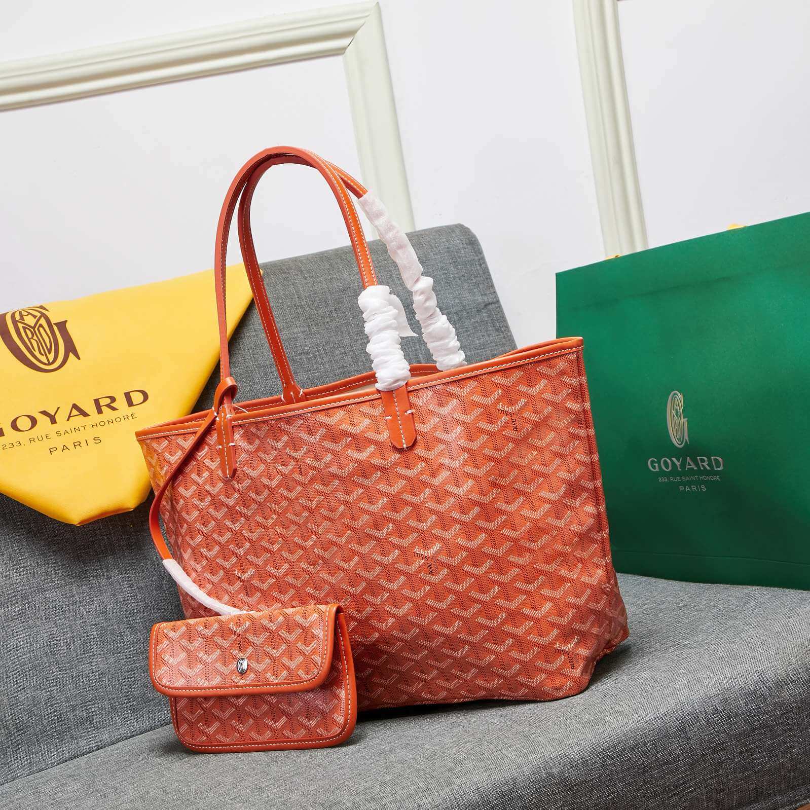 Goyard Tote Large Orange Bag - Image 2