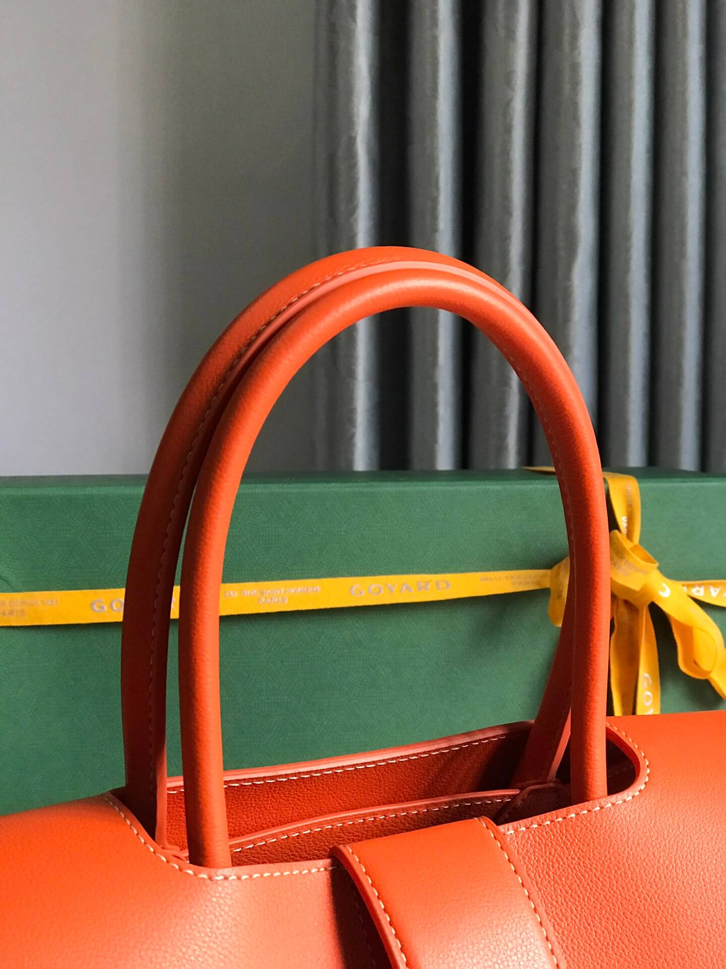 Goyard Saigon Tote Orange Bag - Image 5