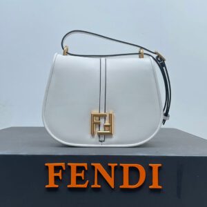 Fendi C'mon Medium White Bag