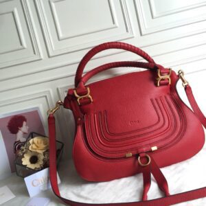 Chloe Marcie Double Carry Red Bag