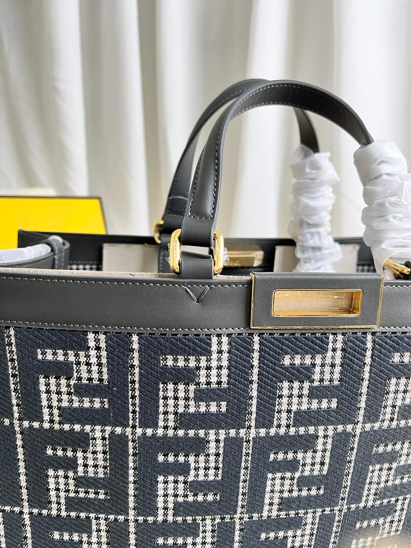 Fendi Women’s X-tote Bag In Canvas With Thread-embroidered Ff Monogram - Image 4