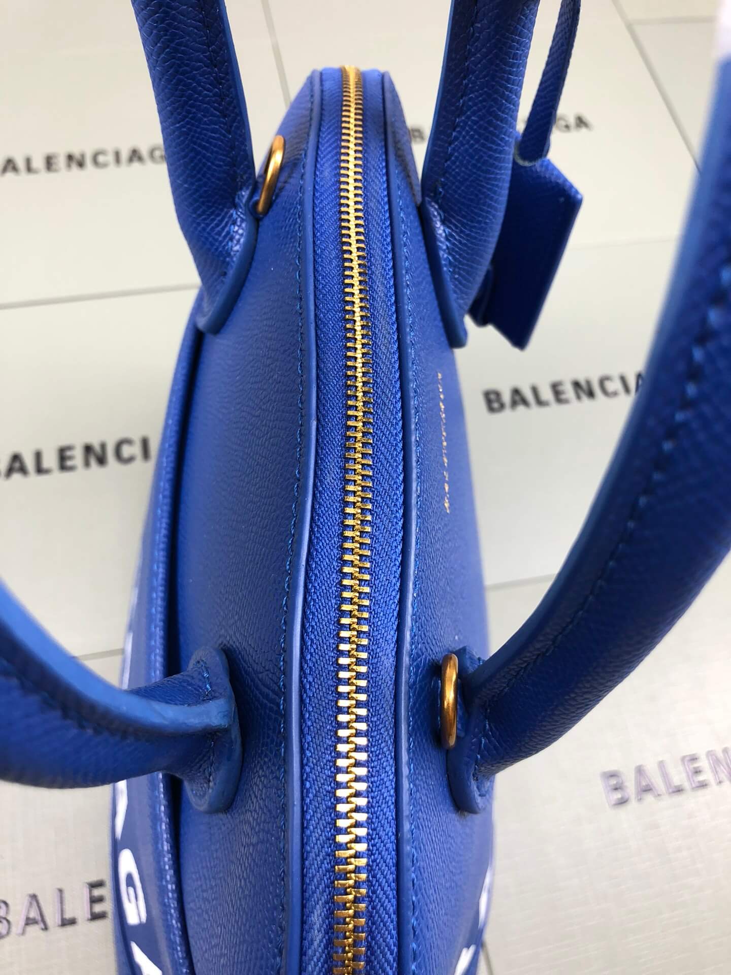 Balenciaga Ville Blue Bag - Image 2