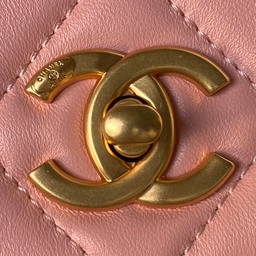 Chanel Small Flap Bag In Pink - Image 4