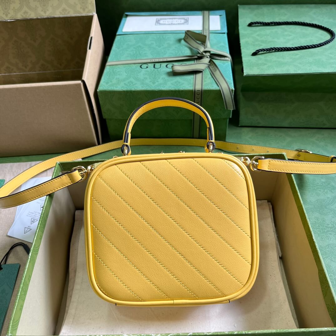 Gucci Blondie Top Handle Yellow Bags - Image 3