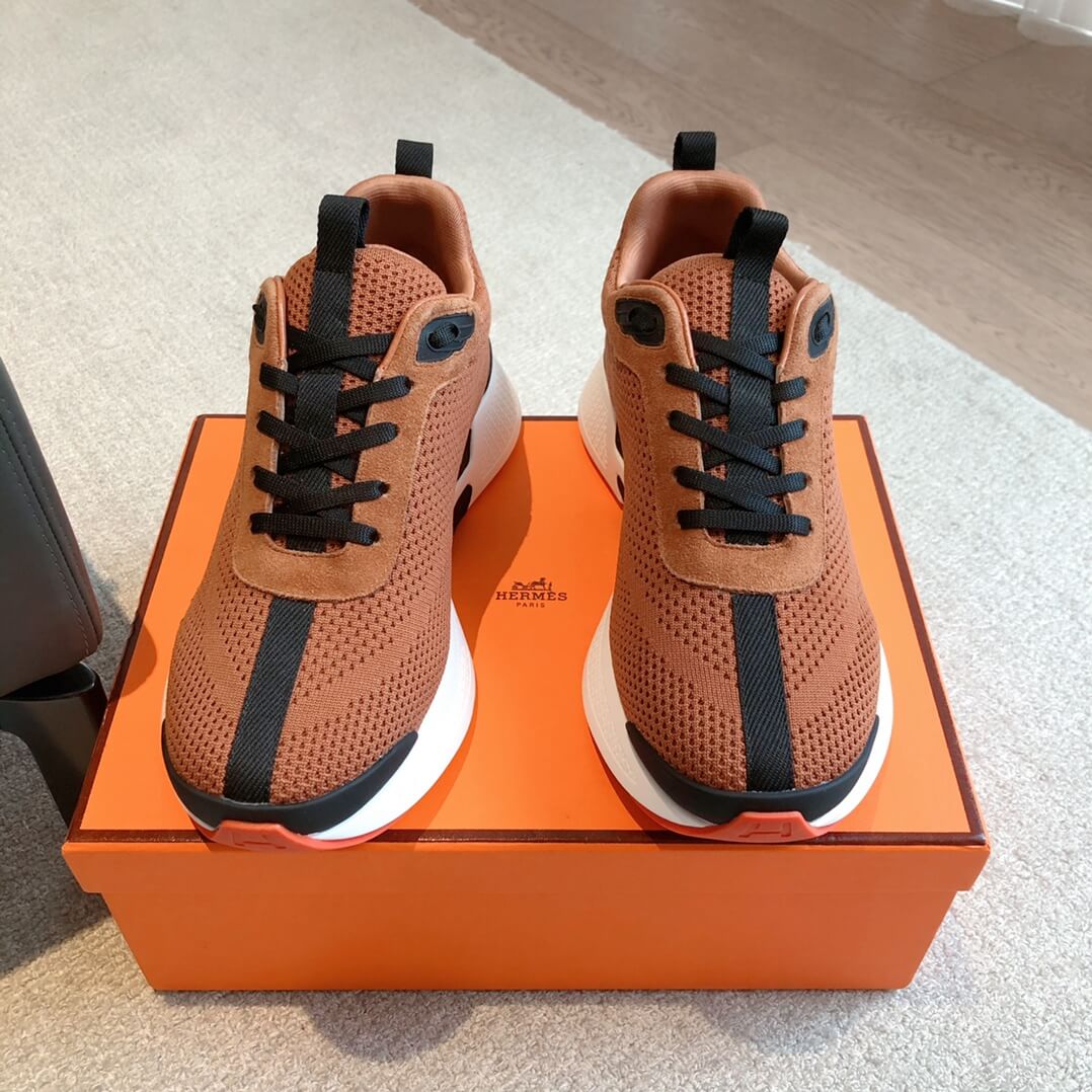Hermes Bouncing Sneaker Brown - Image 3