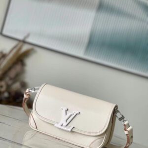 LV Buci Epi Leather Crossbody Bag White