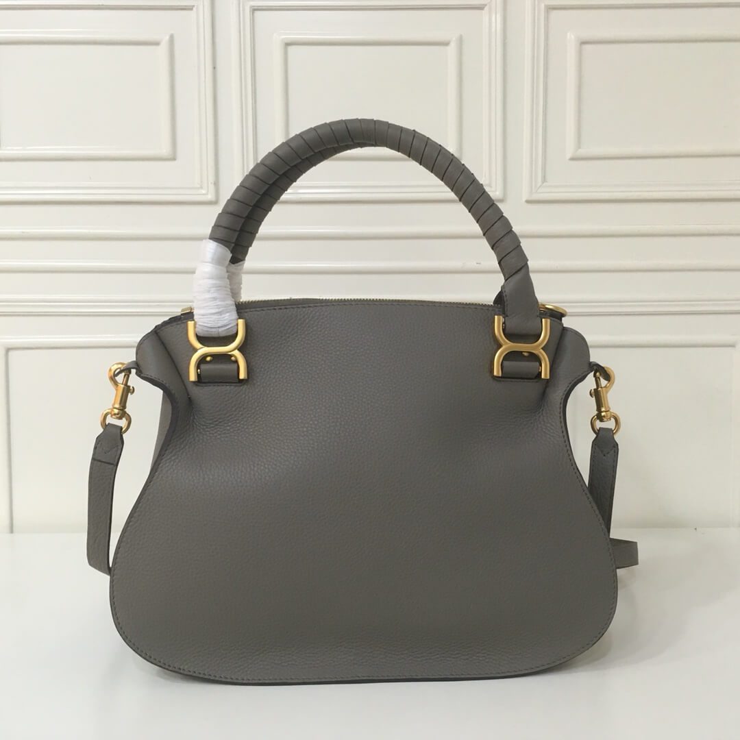 Chloe Marcie Double Carry Grey Bag - Image 8
