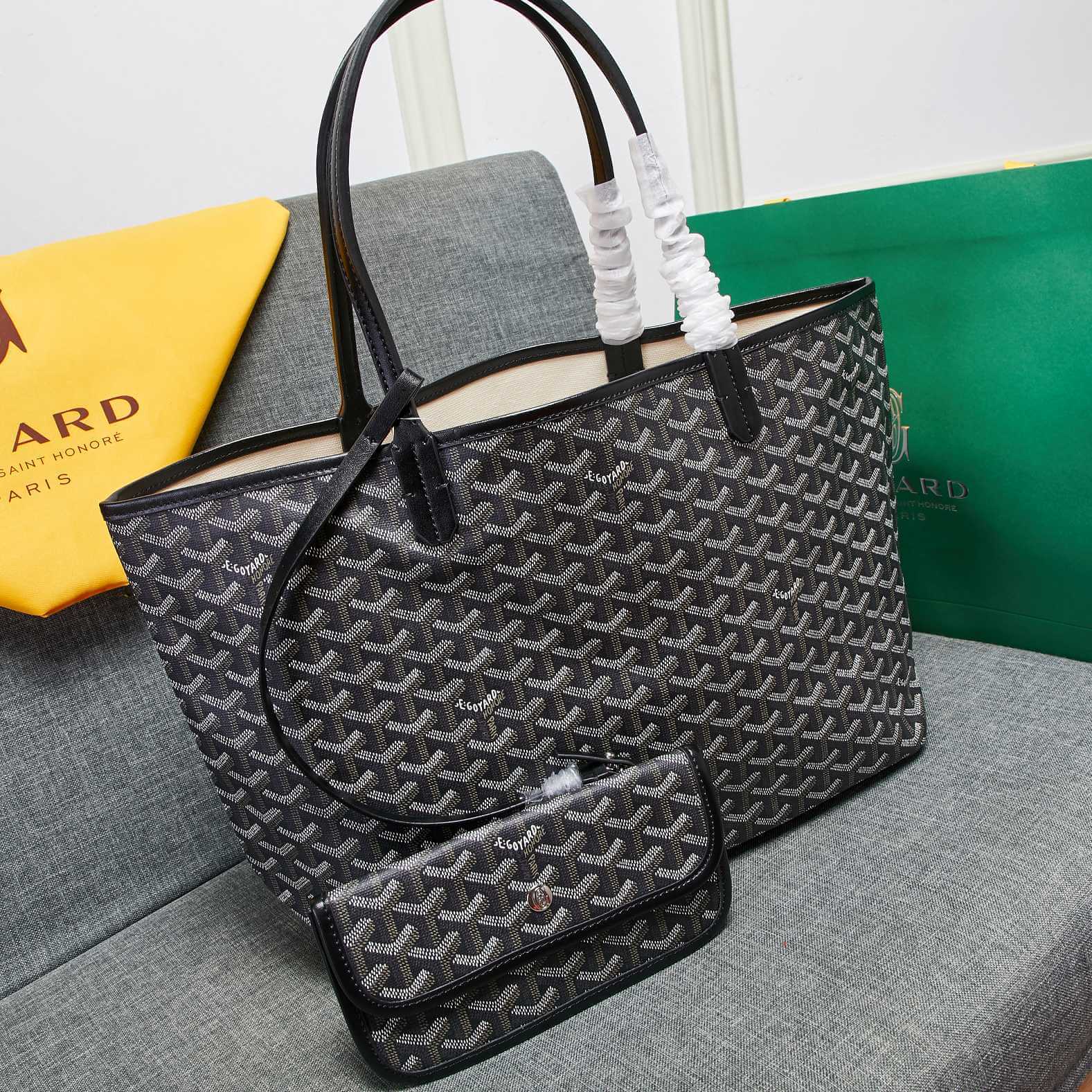 Goyard Tote Large Black Bag - Image 7