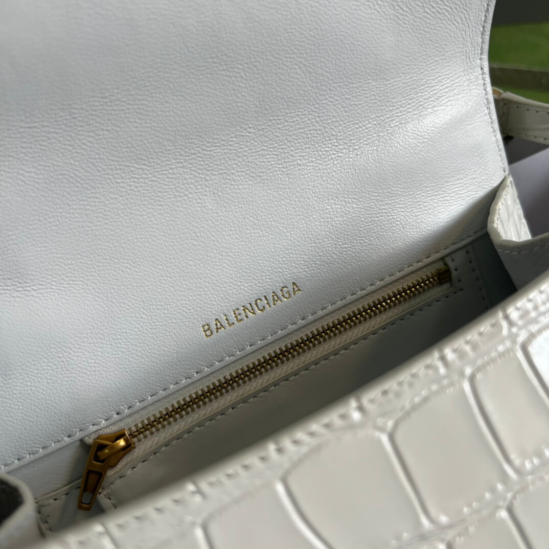 Balenciaga Hacker Hourglass White Bag - Image 5