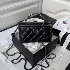 Chanel 22C Black Caviar Vanity Bag