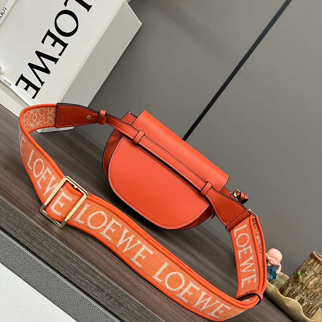 Loewe Gate Small Jacquard-trimmed Shoulder Bag - Image 4