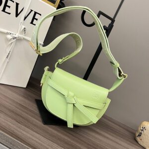 Loewe Gate Small Jacquard-trimmed Shoulder Bag