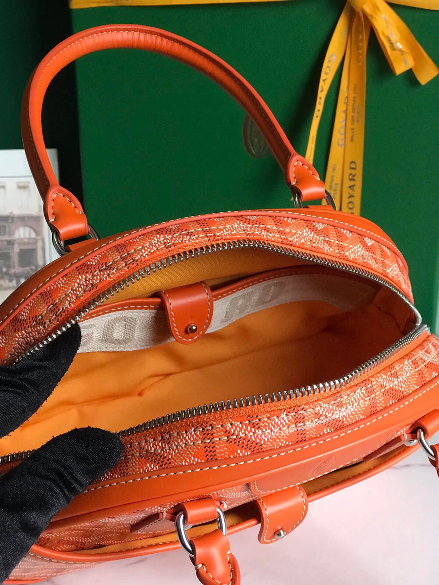 Goyard Saint Jeanne Orange Bag - Image 2