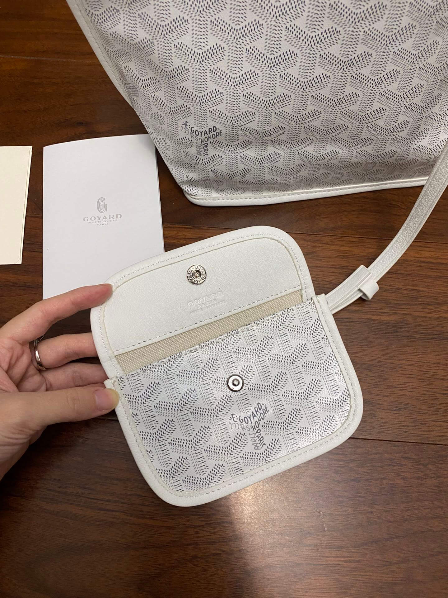 Goyard Mini Tote White Bag - Image 2