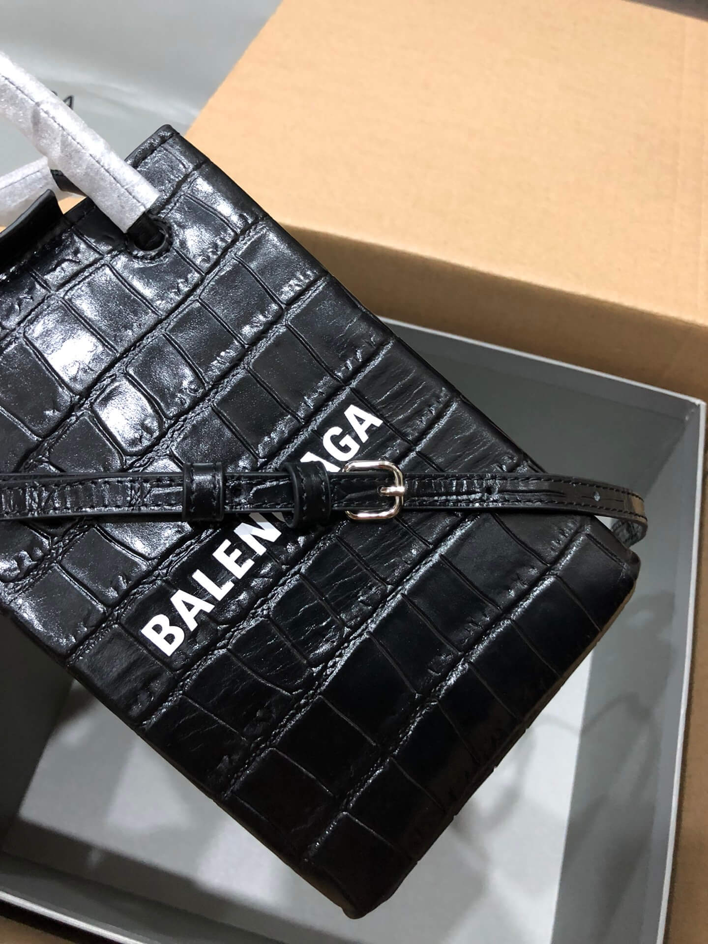Balenciaga Shopping Phone Holder Bag - Image 2