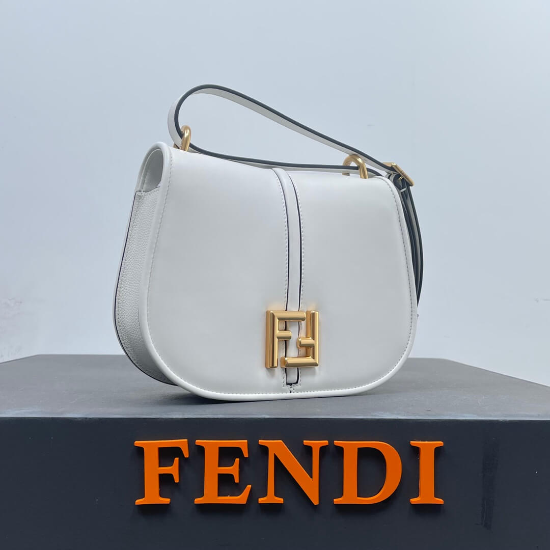 Fendi C'mon Medium White Bag - Image 3