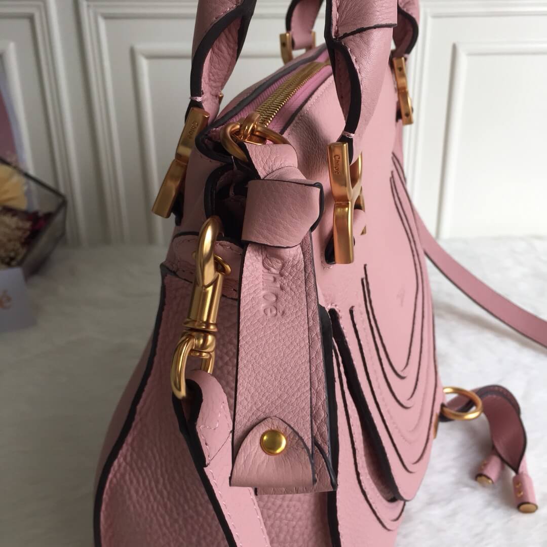 Chloe Marcie Double Carry Pink Bag - Image 2