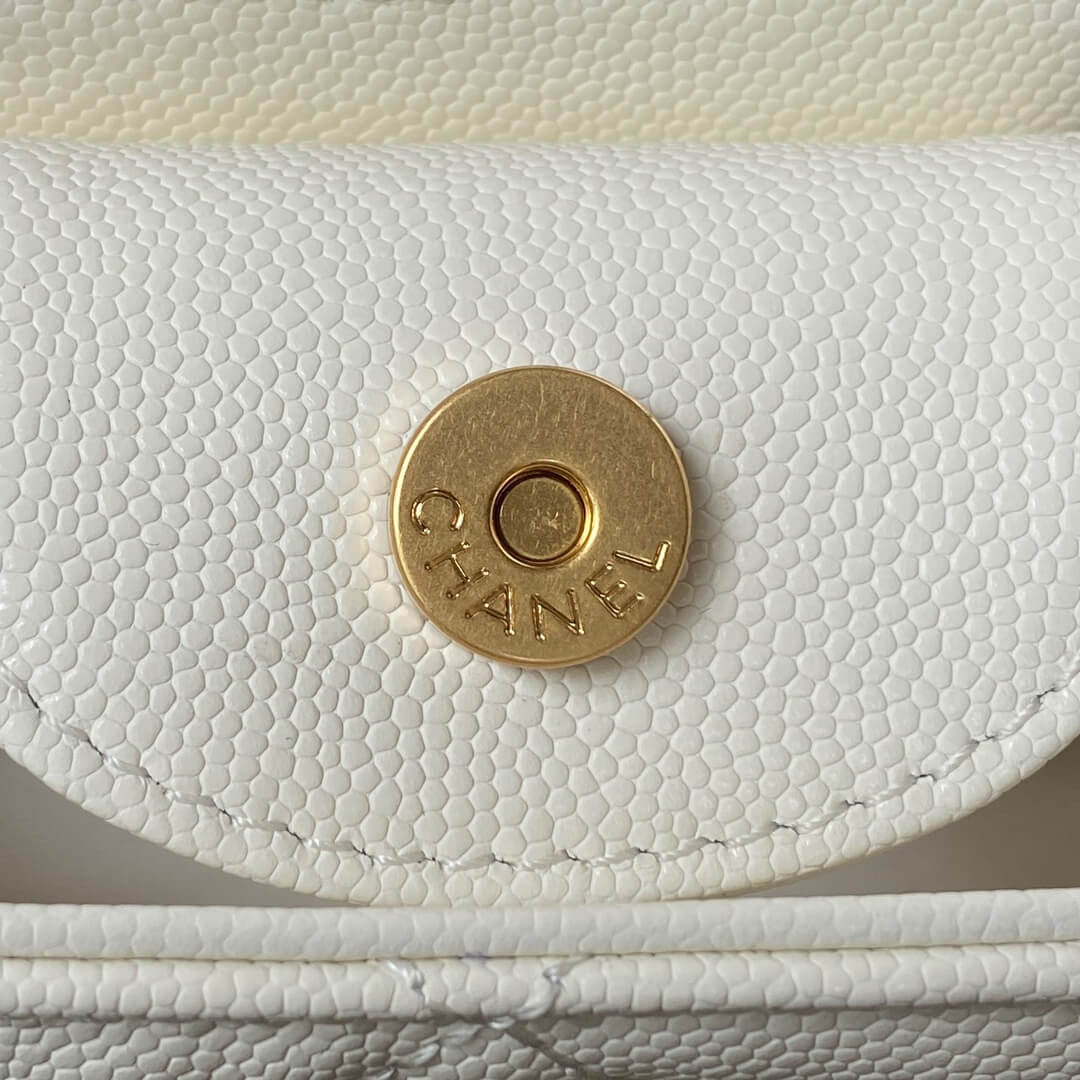 Chanel Mini Boho Bag In White - Image 6