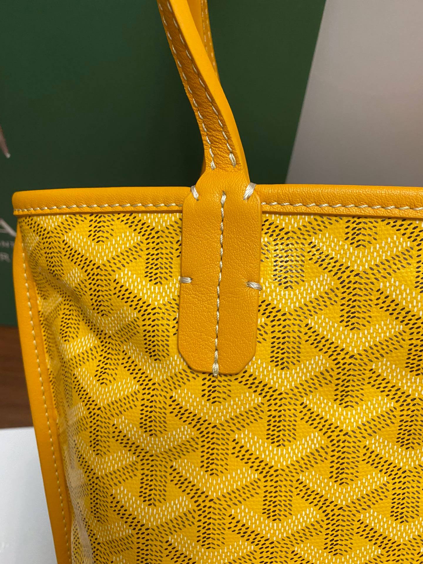 Goyard Mini Tote Yellow Bag - Image 7