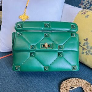 Valentino Garavani Roman Stud Green Bag