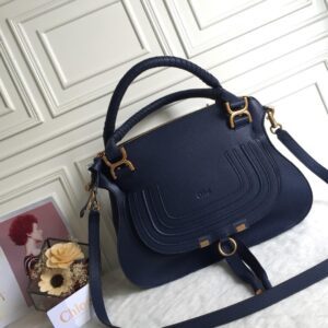 Chloe Marcie Double Carry Blue Bag