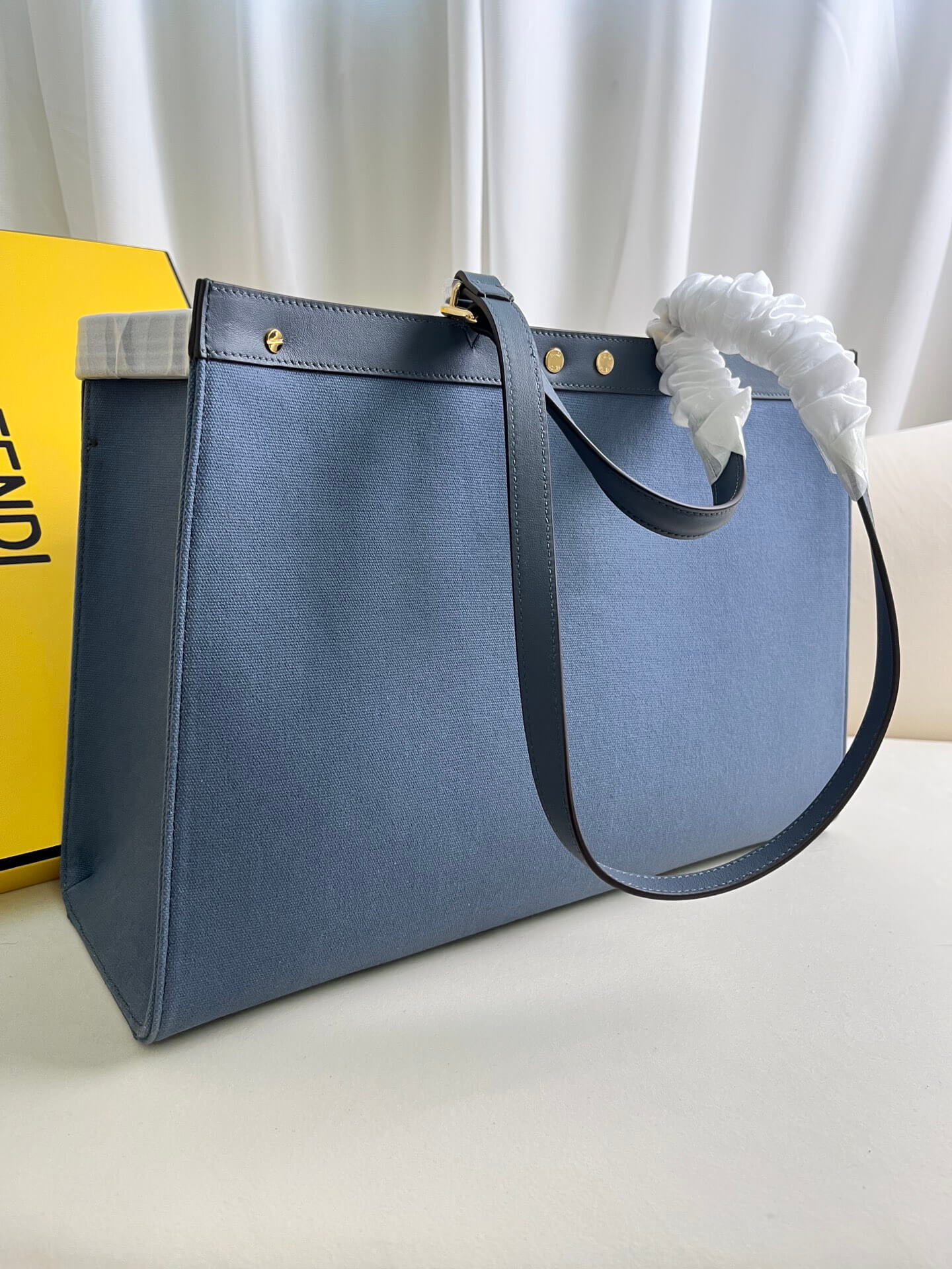 Fendi Women's X-tote Bag In Canvas With Thread-embroidered Ff Monogram - Image 7