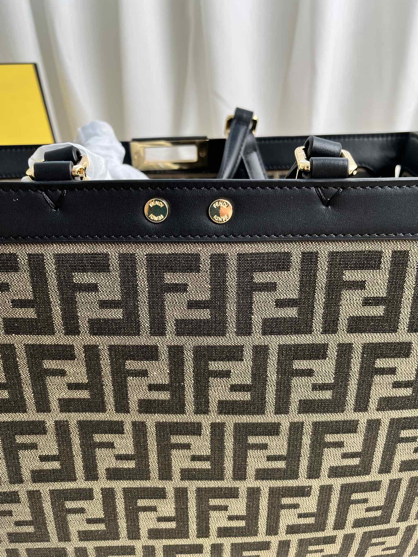 Fendi Women’s X-tote Bag In Canvas With Thread-embroidered Ff Monogram - Image 2