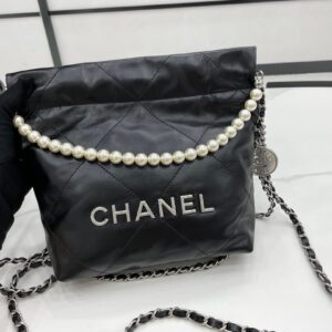 Chanel 22 Small Black Handbag