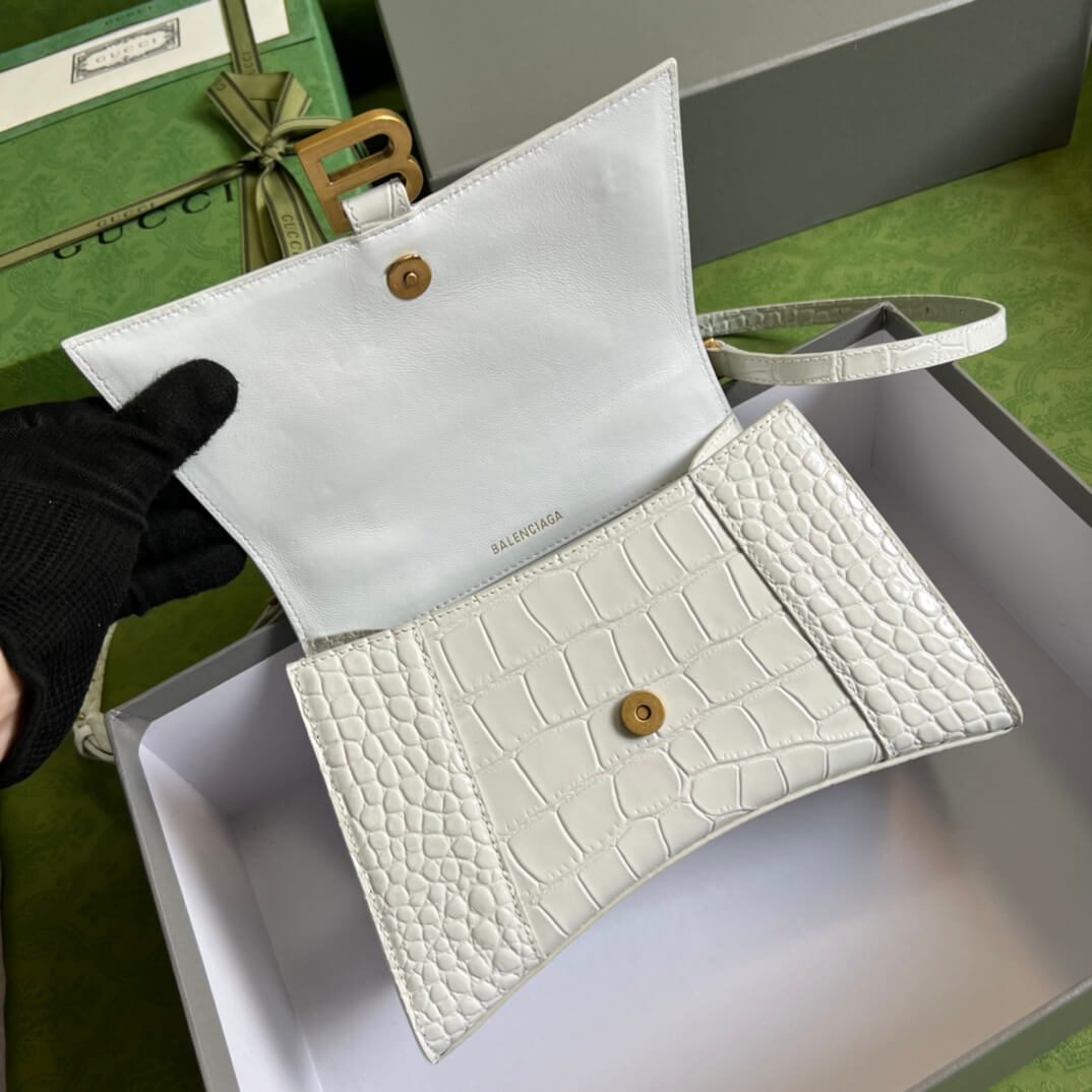 Balenciaga Hacker Hourglass White Bag - Image 2