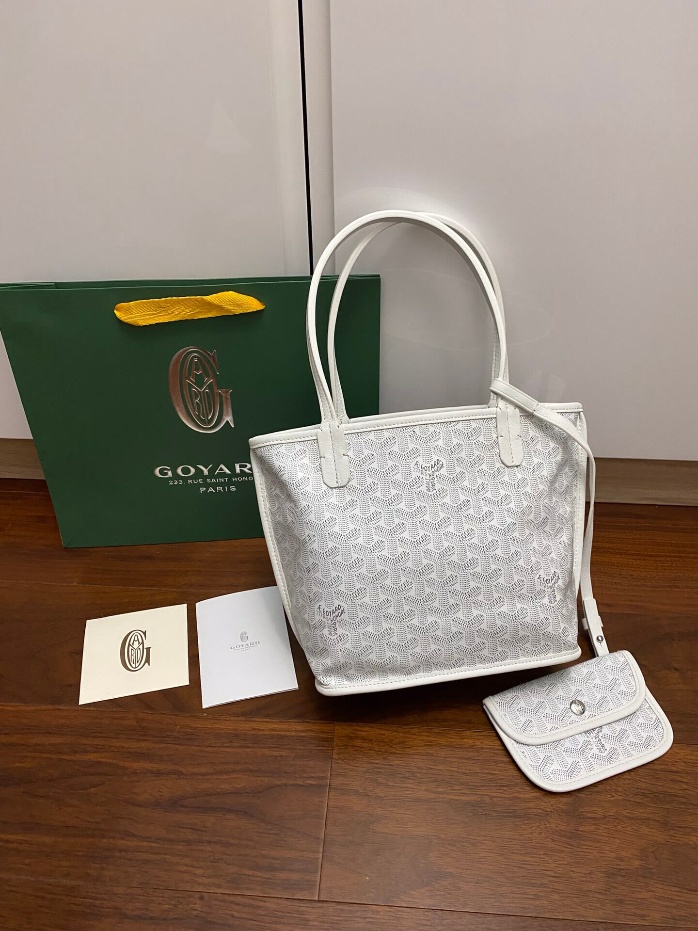 Goyard Mini Tote White Bag - Image 3