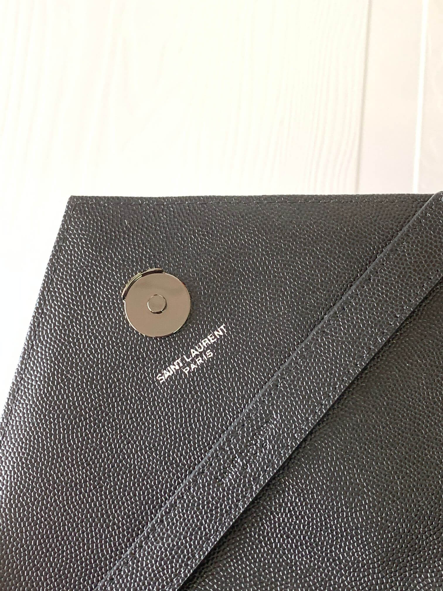 YSL Large Envelope Matelassé Leather Shoulder Bag - Image 3