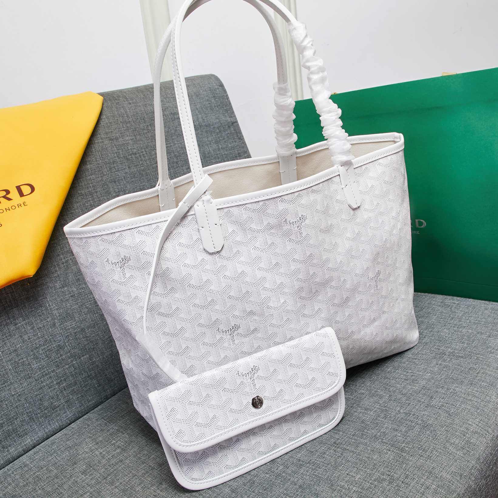 Goyard Tote Large White Bag - Image 3