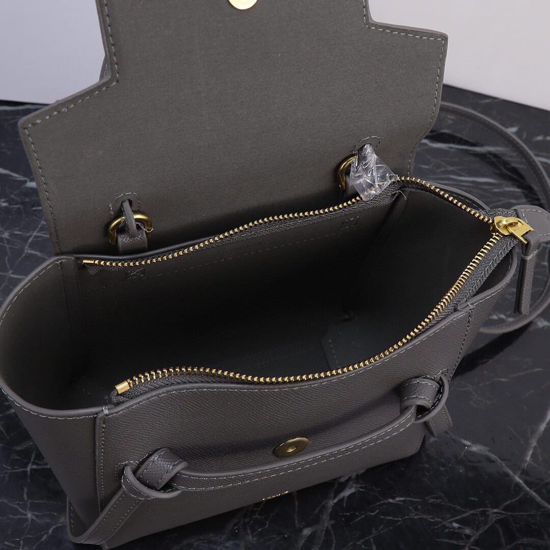 Celine Nano Belt Bag In Grained Calfskin Leather Bag - Image 3