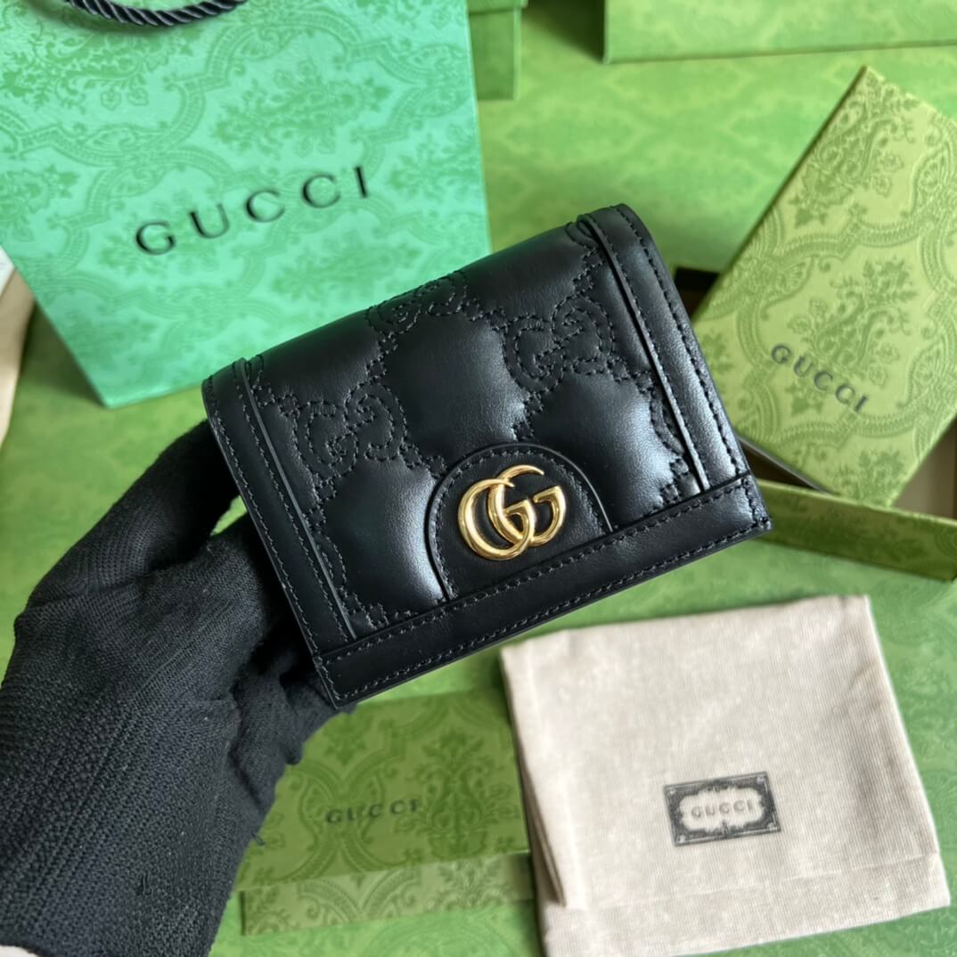 Gucci GG Matelasse Card Case Wallet