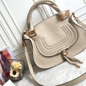 Chloe Marcie Double Carry Bag Beige
