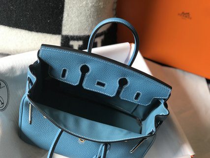 Hermes Birkin Blue Jean Togo Bag - Image 7