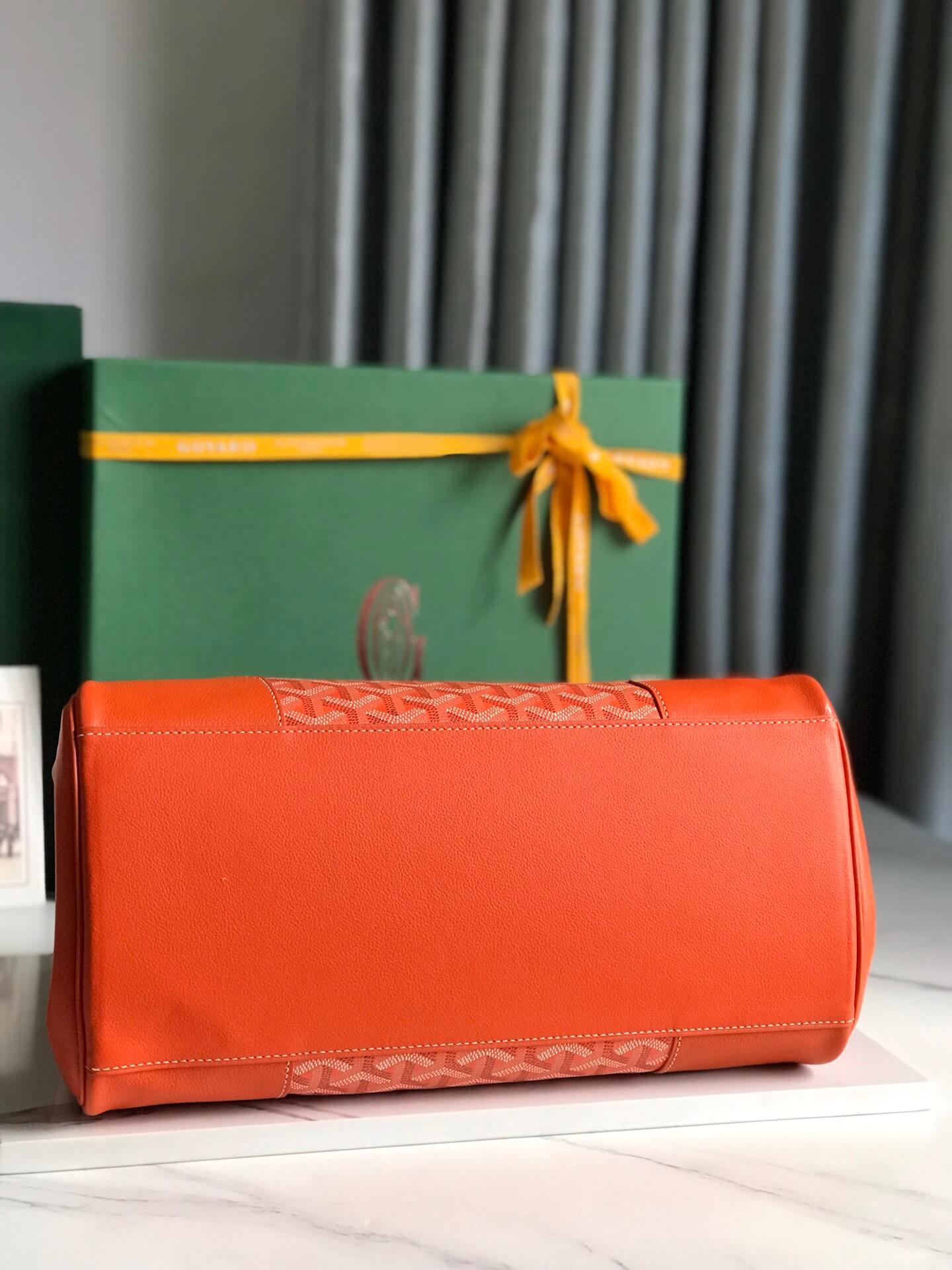 Goyard Saigon Tote Orange Bag - Image 4