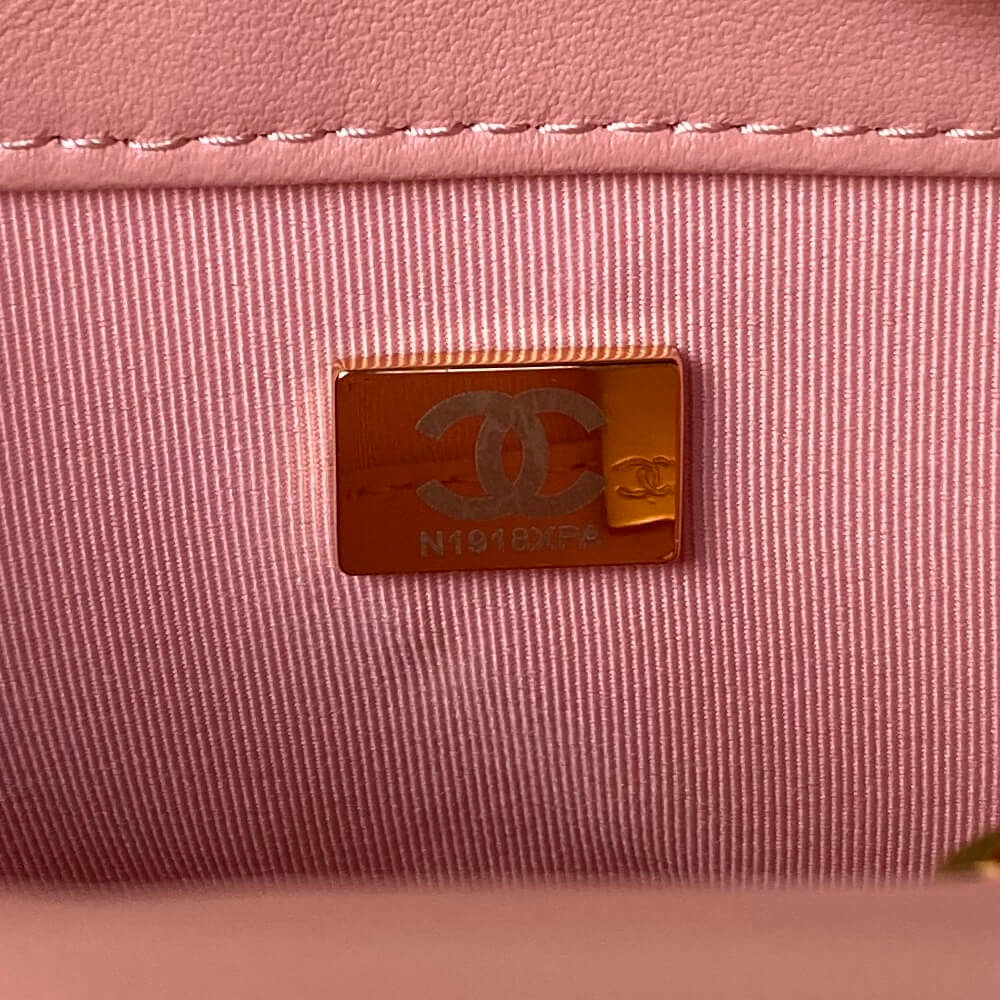 Chanel Small Flap Bag In Pink - Image 7