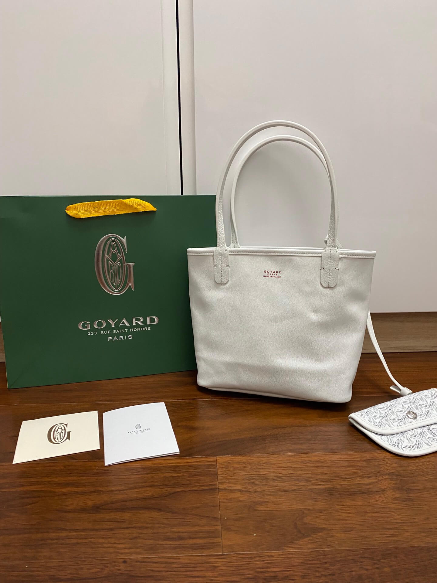Goyard Mini Tote White Bag - Image 6