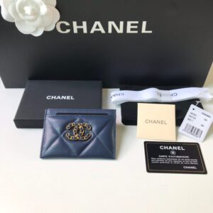 Chanel 19 Blue Card Holder