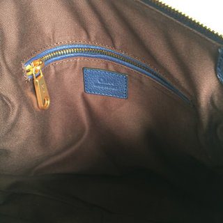 Chloe Marcie Double Carry Blue Bag - Image 4