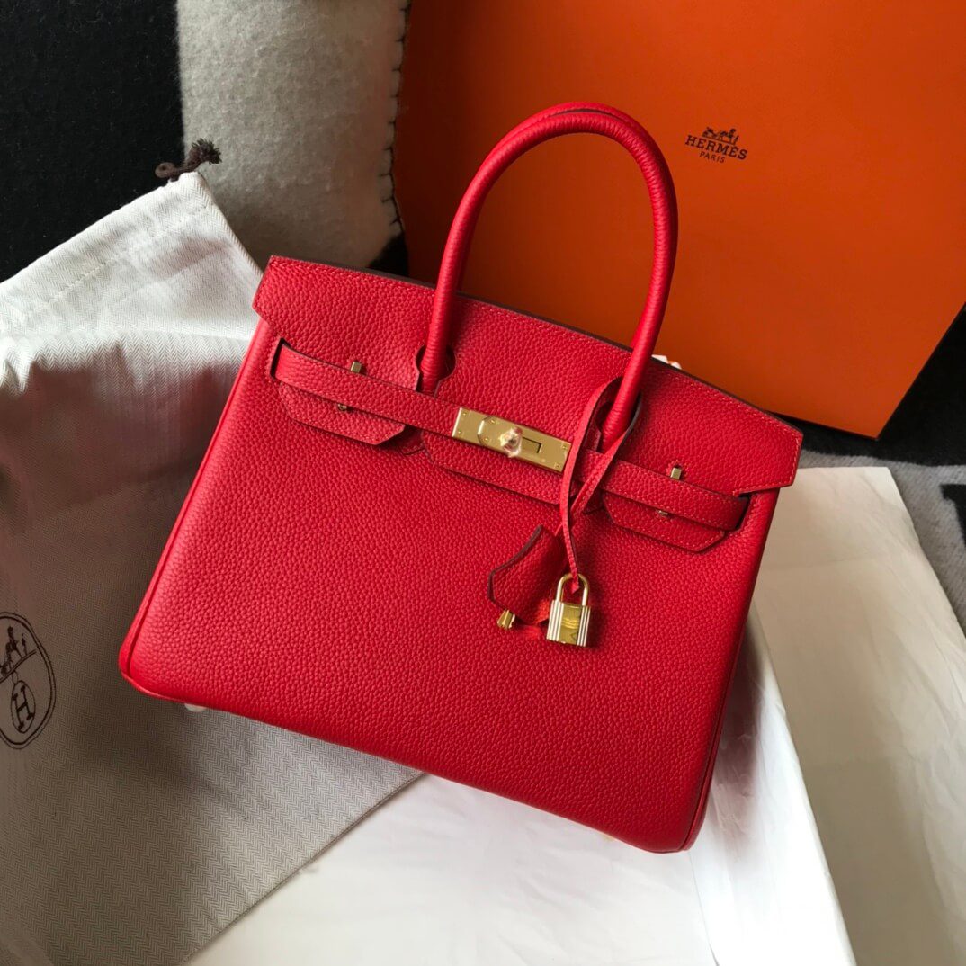 Hermes Birkin Red Bag